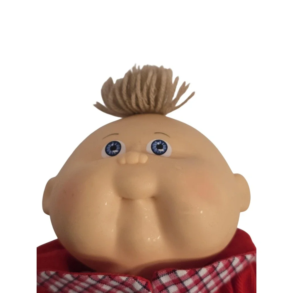 Rare Vintage‎ Cabbage Patch Preemie Boy Blond Tuft Hair Blue Eyes Collectable
